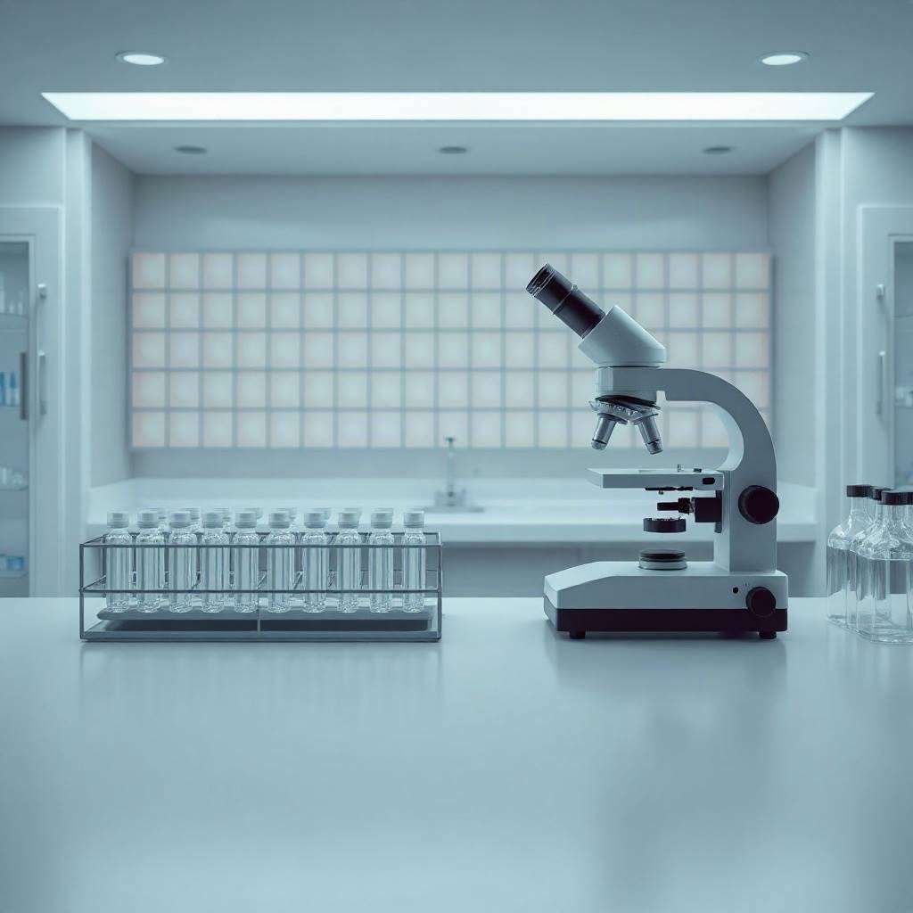 Sterile cell processing laboratory preparing CAR T-cells