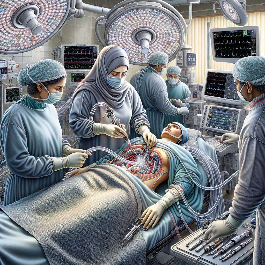 Doctor explaining TAVR procedure to patient in hospital setting