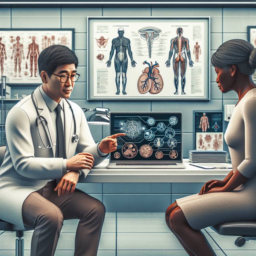 Doctor explaining Lu-177 PSMA therapy to patient