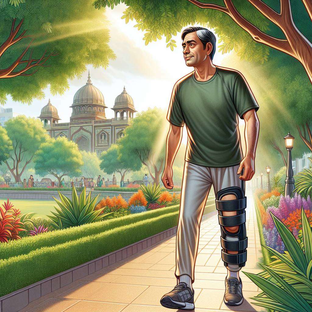 Surgeon performing minimally invasive hip procedure in modern Indian hospital