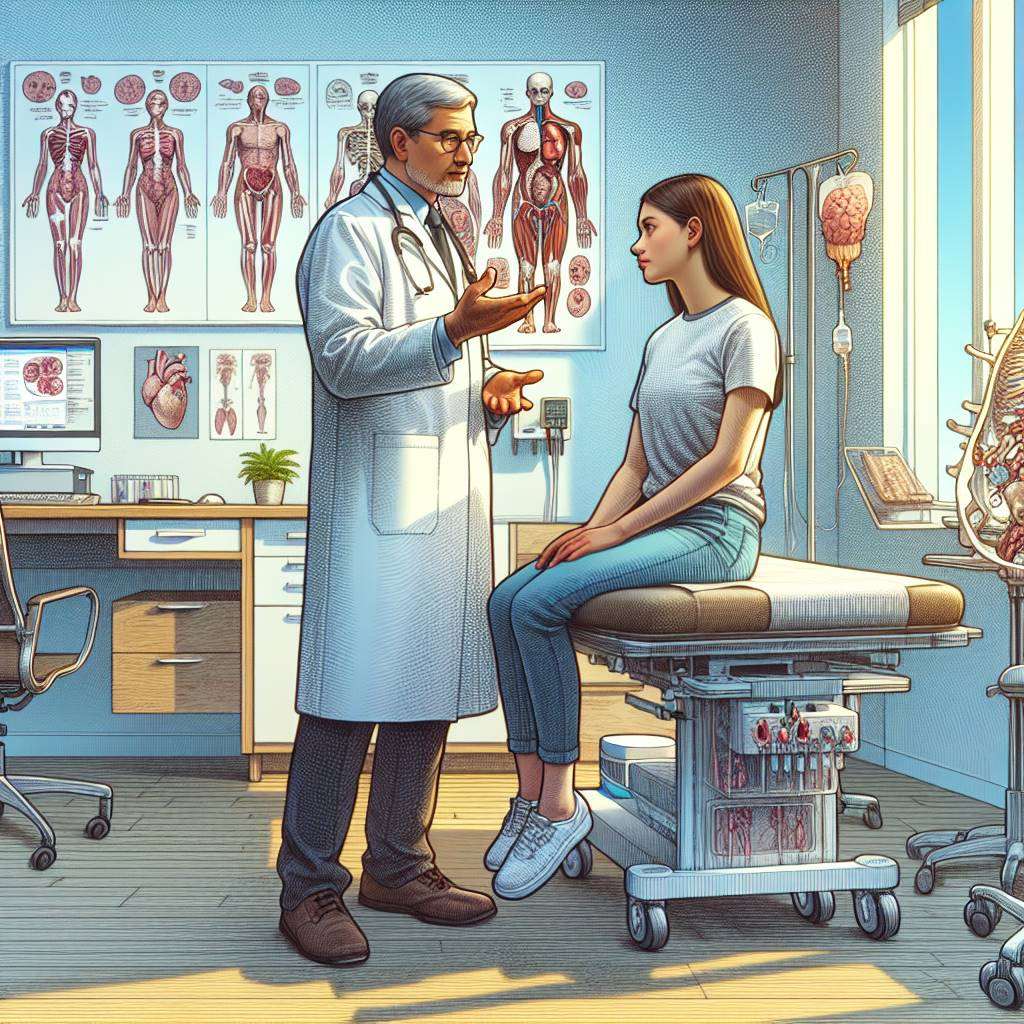 Doctor explaining bone marrow transplant to patient