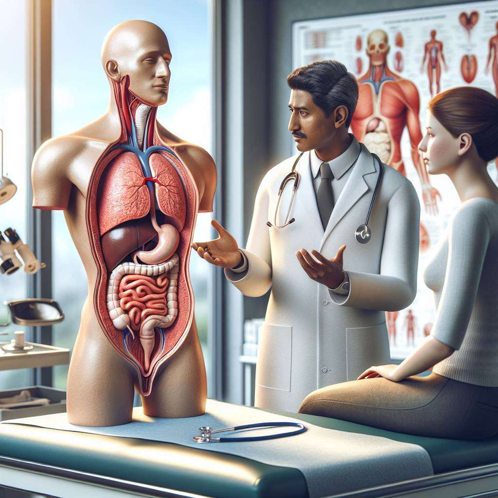 Doctor explaining AAA treatment options to patient